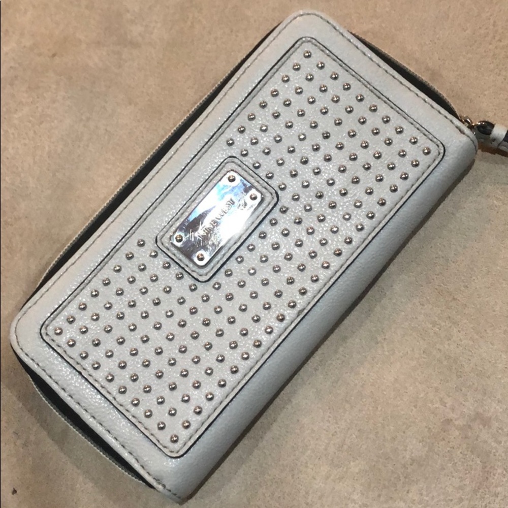 Nine West silver wallet.